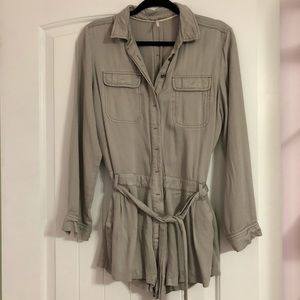 NWOT Free People Beige Romper